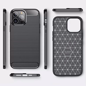Back Case CARBON for IPHONE 13 PRO Black