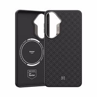 Benks Magnetic Armor Pro Armor Grid Kevlar Dėklas Metal Frame 600D (H048) for Samsung Galaxy S26 juodas