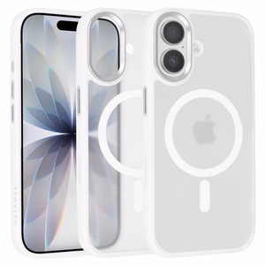 Liavec Cloudy Case with Metal Camera Frame for Iphone 17 white (Camera Control Button)