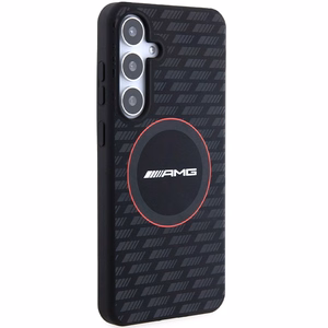AMG silikoninis anglies rašto MagSafe dėklas telefonui Samsung Galaxy S24 - juodas