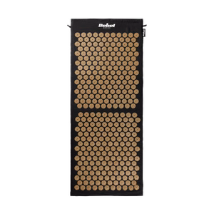 REBEL ACTIVE ECO XL akupresūros kilimėlis su pagalve, 110 x 42 cm, auksiniai dygliukai