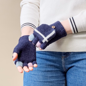Women's/children's winter phone gloves - black