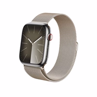 Crong Milano Steel – Stainless Steel dirželis Apple Watch 44/45/46/49mm (Champagne)