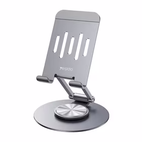 YESIDO UNIVERSAL DESK HOLDER C299 FOLDABLE ROTARY SILVER
