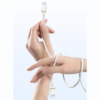 Dudao L25C USB-C - USB-C silikoninis kabelis 60W 1 m - baltas