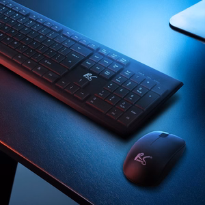 NanoRS belaidė klaviatūra ir pelė su ergonomišku dizainu RS580