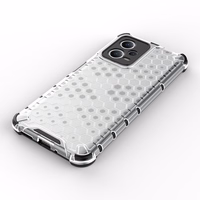Honeycomb dėklas telefonui Xiaomi Redmi Note 12 5G / Poco X5 5G šarvuotas hibridinis dangtelis juodas