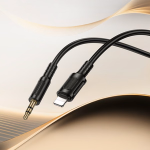 Borofone AUX laidas BL25 Nice - Lightning į jack 3,5mm - 1 metras juodas