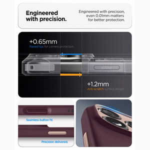 Spigen Nano Pop MagSafe  iPhone 18 Pro / 17 Pro dėklas, tamsios vyšnių spalvos