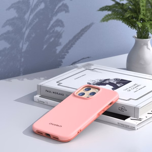 Dėklas telefonui iPhone 13 Pro – atsparus kritimui, skirtas MagSafe, rožinis (PC0113-MFM-PK)