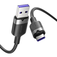 USB 2.0 A į USB-C 6A "Vention CTOBF" 1M kabelis (juodas)