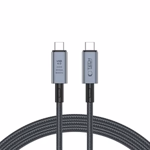 Tech-Protect UltraBoost Max кабель USB-C 4.0 USB-C 4.0 PD 240W 8K 40Gbps 2м - серый