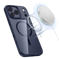 Tech-Protect MagMat MagSafe dėklas telefonui iPhone 17 Pro - skaidrus tamsiai mėlynas