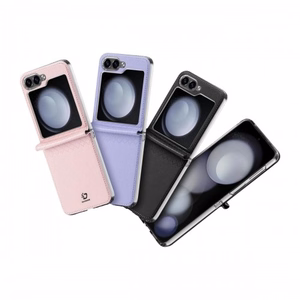 Telefono dėklas Dux Ducis Bril skirtas Samsung F707 Z Flip 5 5G violetinis