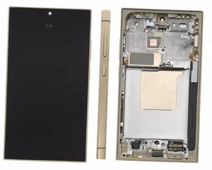 Ekranas Samsung S928 S24 Ultra su lietimui jautriu stikliuku ir rėmeliu Titanium Yellow originalus (used Grade B)