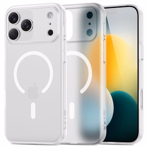 Tech-Protect MagSlim Magnetinis dėklas telefonui iPhone 17 Pro - matinė balta