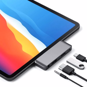 Adapter HUB 4in1 USB C Satechi Mobile Pro Hub ST-TCMPHM space pilkas