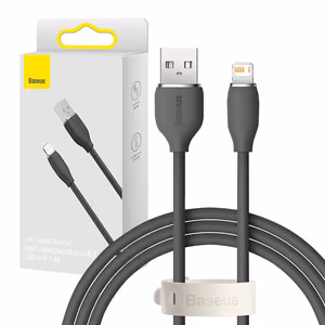Кабель Baseus Jelly USB на Lightning 2.4A 1.2м (чёрный)