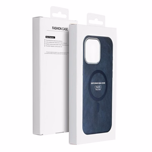 GENTLEMAN MAG COVER Dėklas telefonui, suderinamas su MagSafe, skirtas IPHONE 15 PRO MAX tamsiai mėlynas