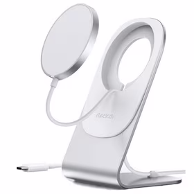 Belaidis įkroviklis CHOETECH, 15W, magnetinis, pilkas su stovu