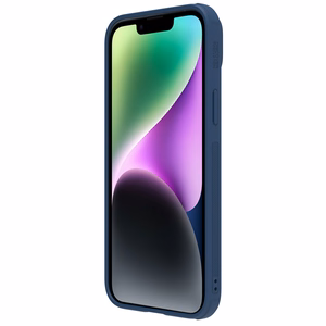 Nillkin CamShield odinis S dėklas iPhone 14 Plus su kameros dangteliu mėlynas