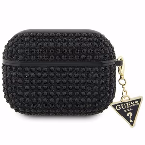 Guess Rhinestone Triangle AirPods Pro deklas - juodas