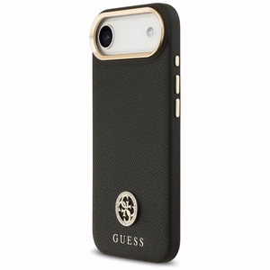 Guess Grūdėtas Strass Logotipas Magnetinis dėklas telefonui iPhone Air - juodas