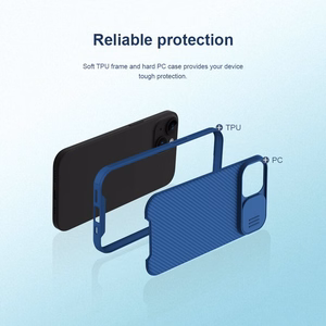 Dėklas Nillkin CamShield Pro Apple iPhone 15 Plus žalias
