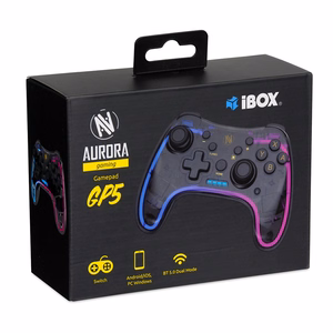 iBox IGP5 žaidimų valdiklis juodas Bluetooth geimpadis analoginis / skaitmeninis Android, Nintendo Switch, Nintendo Switch Lite, Nintendo Switch OLED, PC, iOS