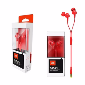 Ausinės JBL C100SI raudonos