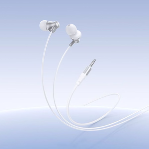 Laidinės ausinės su mikrofonu, Jack 3,5 mm, Hoco M119, sidabrinės