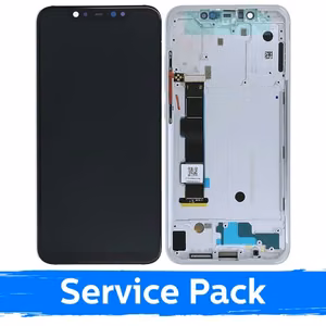 Ekranas skirtas Xiaomi Mi 8 sidabrinis originalus (Service Pack)