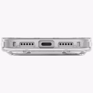 Uniq Heldro Air Magclick Charging dėklas iPhone 18 Pro / 17 Pro – skaidrus