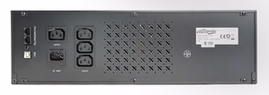 Gembird UPS rack 19'' 3.4U 1500VA, 4xIEC 230V out, IEC14 in, RJ11, USB, LCD Line-Interactive 1,5 kVA 900 W, 4 AC lizdai