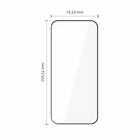 Tech-Protect Glass Fit+ 2 vnt., skirtas Xiaomi Poco F8 Pro Ultra - juodas
