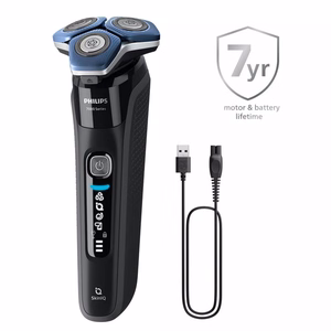 Philips SHAVER Series 7000 S7886/35 skustuvas vyrams Rotorinis skustuvas Apkarpymo mašinėlė Juoda