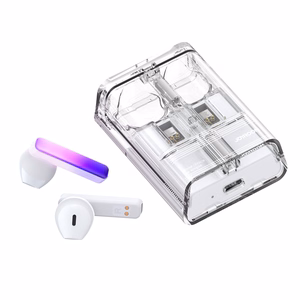 Беспроводные наушники TWS Joyroom JR-TC1 IceLens с LED-подсветкой - белые