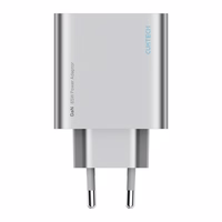 Cuktech 65W GaN sieninis įkroviklis 2xUSB-C 1xUSB-A pilkas