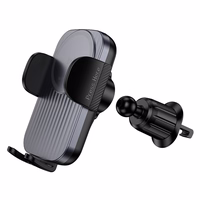 Borofone Automobilio laikiklis BH221 Path su indukcininiu įkrovimu prie oro ventiliacijos juodas