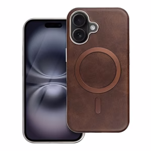 GENTLEMAN MAG COVER Dėklas telefonui, suderinamas su MagSafe IPHONE 11, rudas