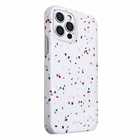 Uniq Coehl Terrazzo dėklas telefonui iPhone 12 / 12 Pro 6.1" - balta