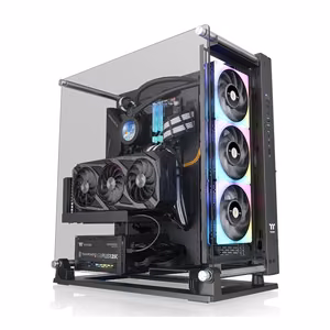 Thermaltake Core P3 TG Pro „Midi Tower“ Juoda