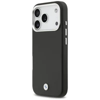 BMW Sign visiškai dengiantis metalinis magnetinis dėklas telefonui iPhone 17 Pro - juodas
