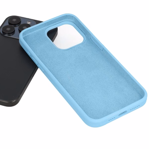 Dėklas telefonui Silicone Lite šviesiai mėlynas