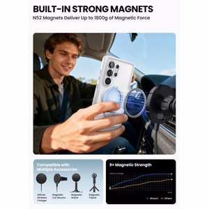 Supcase Cosmo Mag MagSafe Dėklas for Samsung Galaxy S26 Ultra - baltas