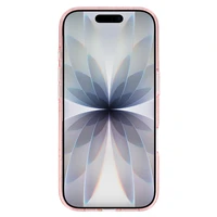 Blizgantis magnetinis dėklas telefonui Iphone 17, rožinis, permatomas