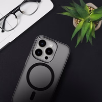 FORCELL F-PROTECT Lygiai su dviejų sluoksnių 4D technologija, militarinio kritimo testo suderinamas su MagSafe SAMSUNG S25 PLUS - dūminis juodas