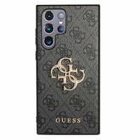 Guess GUHCS22L4GMGGR S908 S22 Ultra pilkas/grey hardcase 4G Big Metal Logo