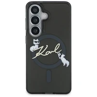 Karl Lagerfeld IML KC Script MagSafe Dėklas for Samsung Galaxy S26 Plus - juodas