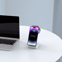 Tech-Protect QI15W-A36 3in1 įkrovimo stotelė Apple įrenginiams - balta